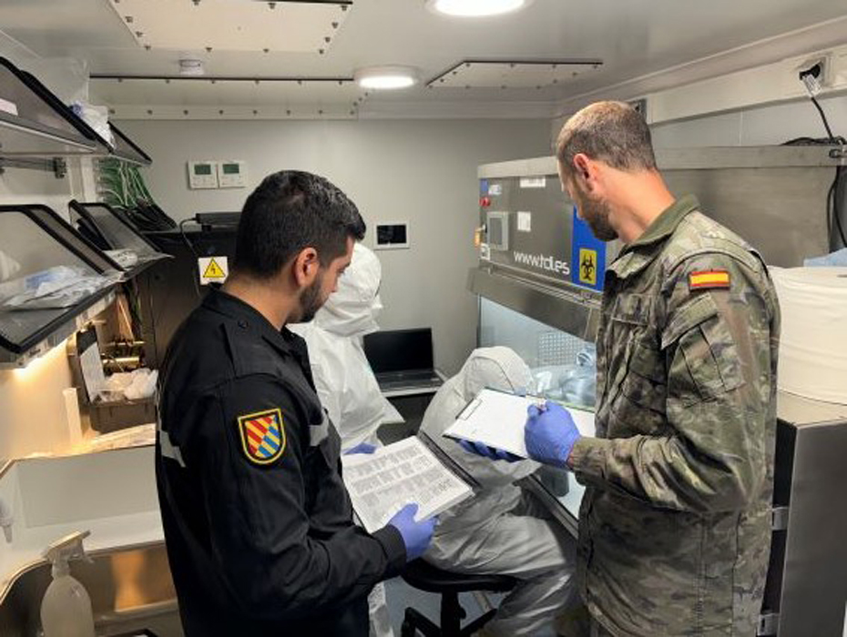 Jornadas de instrucción entre laboratorios NBQ del Ejército y la UME en Valencia